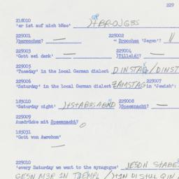 Western questionnaire, answ...