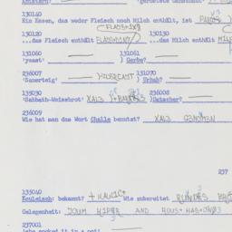 Western questionnaire, answ...