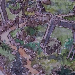 Perspective drawing, excava...