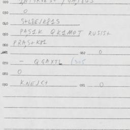 Eastern questionnaire, answ...