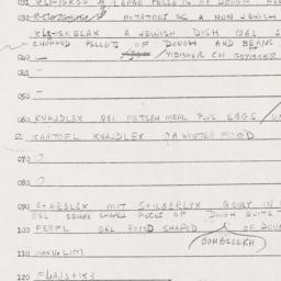 Eastern questionnaire, answ...