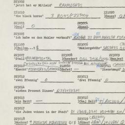 Western questionnaire, answ...