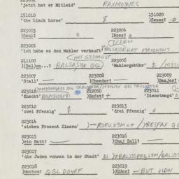 Western questionnaire, answ...