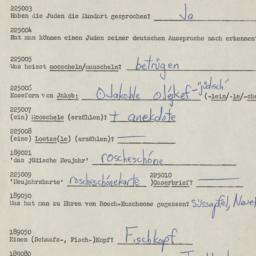 Western questionnaire, answ...