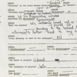 Western questionnaire, answ...