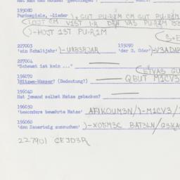 Western questionnaire, answ...