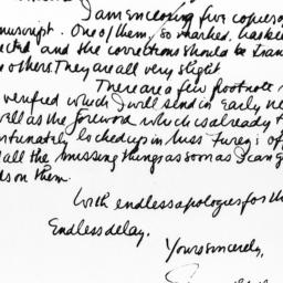 Letter from Edward A. Shils...