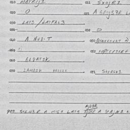 Eastern questionnaire, answ...