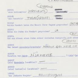 Western questionnaire, answ...