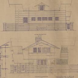 Rear, front elevations