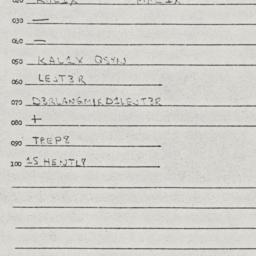 Eastern questionnaire, answ...