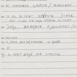 Eastern questionnaire, answ...