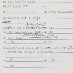 Eastern questionnaire, answ...