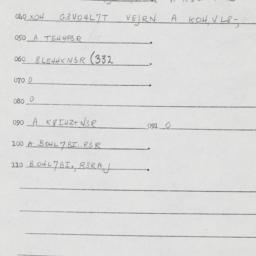 Eastern questionnaire, answ...