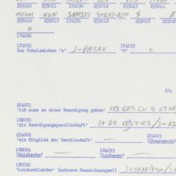 Western questionnaire, answ...
