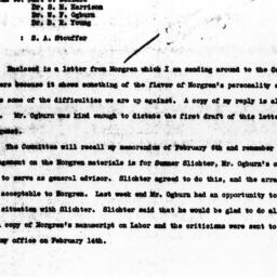 Memorandum from Samuel A. S...