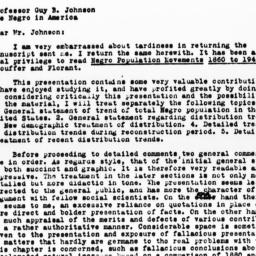 Letter from Frank Lorimer t...