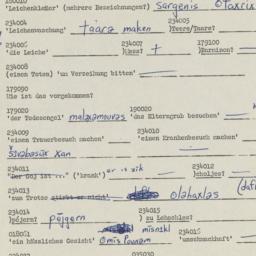 Western questionnaire, answ...