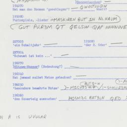 Western questionnaire, answ...
