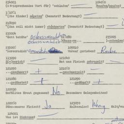 Western questionnaire, answ...