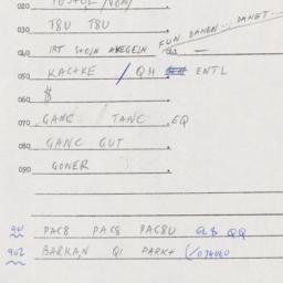 Eastern questionnaire, answ...