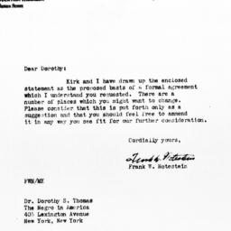 Letter from Frank W. Notest...