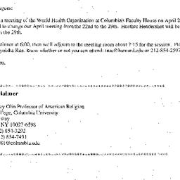 Announcements, 2002-04-29. ...