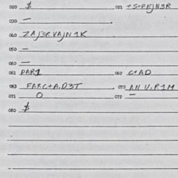 Eastern questionnaire, answ...