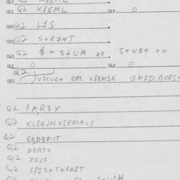 Eastern questionnaire, answ...