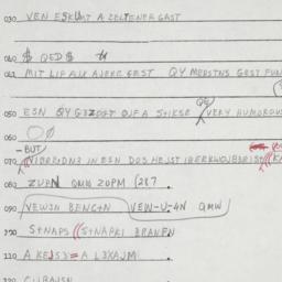 Eastern questionnaire, answ...