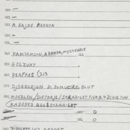 Eastern questionnaire, answ...