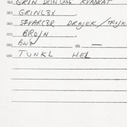 Eastern questionnaire, answ...