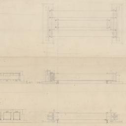 Ceiling light plan, section...