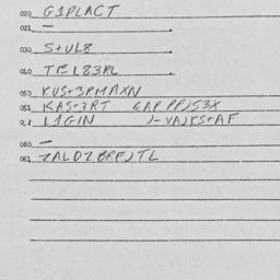 Eastern questionnaire, answ...
