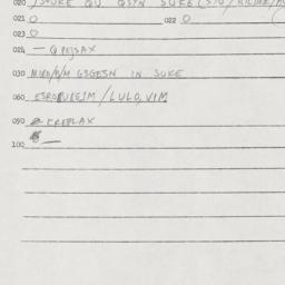 Eastern questionnaire, answ...