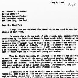 Letter from Gladys L. Palme...