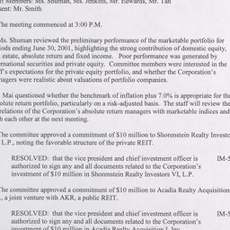 Investment Committee Meetin...