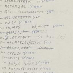 Eastern questionnaire, answ...