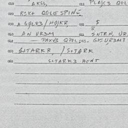 Eastern questionnaire, answ...