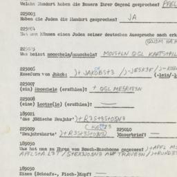 Western questionnaire, answ...