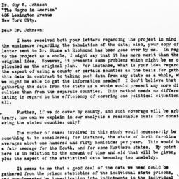 Letter from George K. Brown...