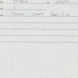 Eastern questionnaire, answ...
