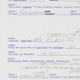 Western questionnaire, answ...