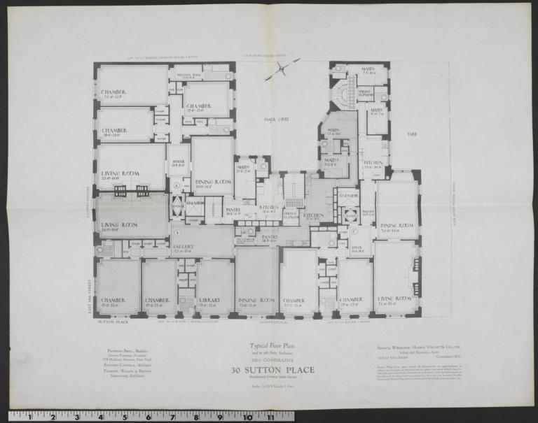 30 Sutton Place, Typical Floor Plan - The New York real estate brochure ...