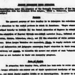 Memorandum and questionnair...