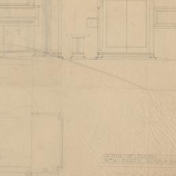 Piano case, bench elevation...