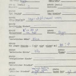Western questionnaire, answ...