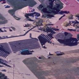 Aerial view of waterfront.
