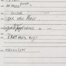 Eastern questionnaire, answ...