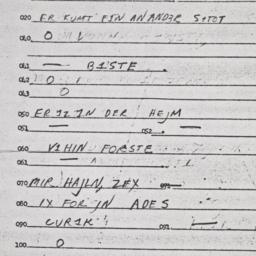 Eastern questionnaire, answ...